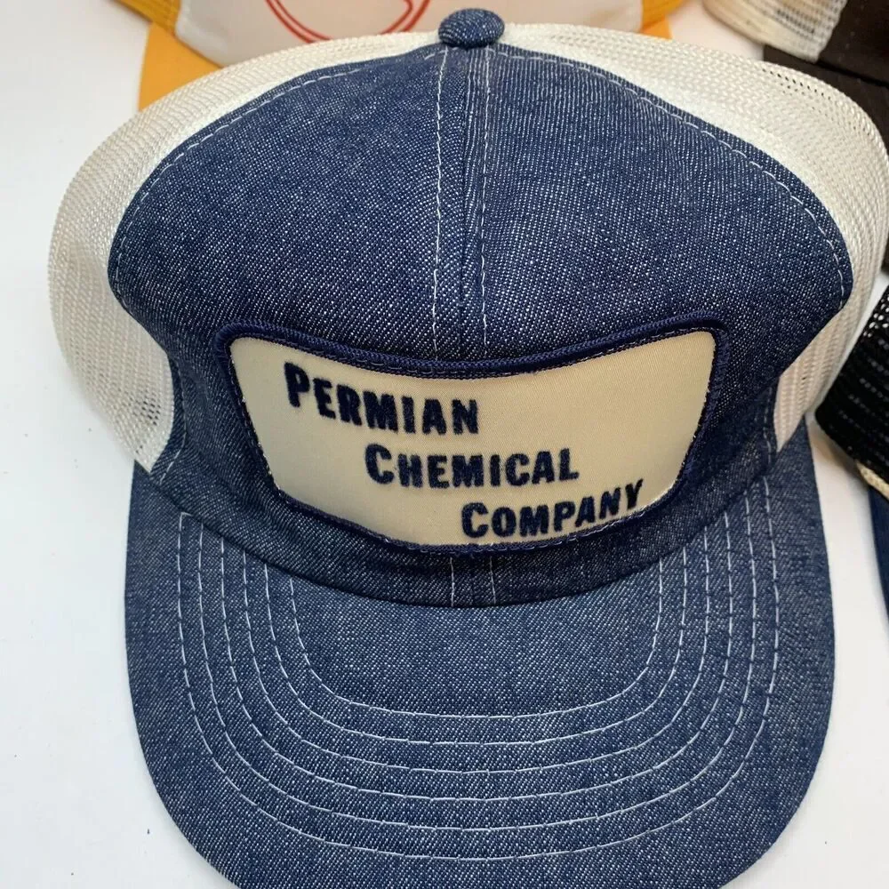 Vintage Trucker SnapBack Hats -Lot of 4 - Picture 3 of 8
